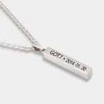 Collar de plata GOT7 - Diseño