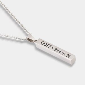 Collar de plata GOT7 - Diseño