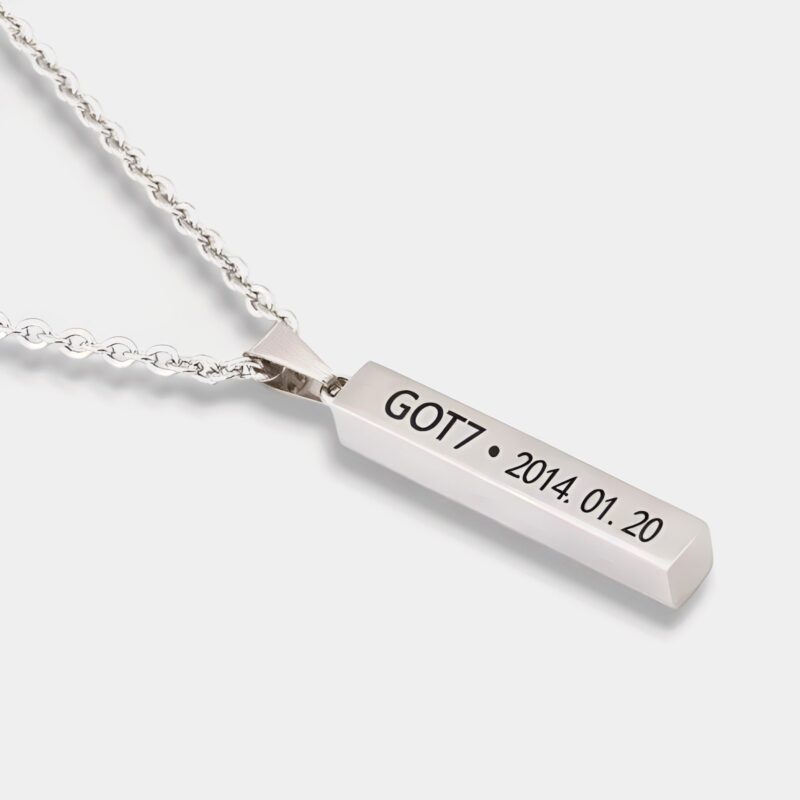 Collar de plata GOT7 - Diseño
