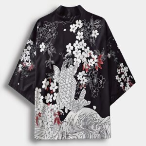 Kimono Streetwear Carpe White - Moda K-pop