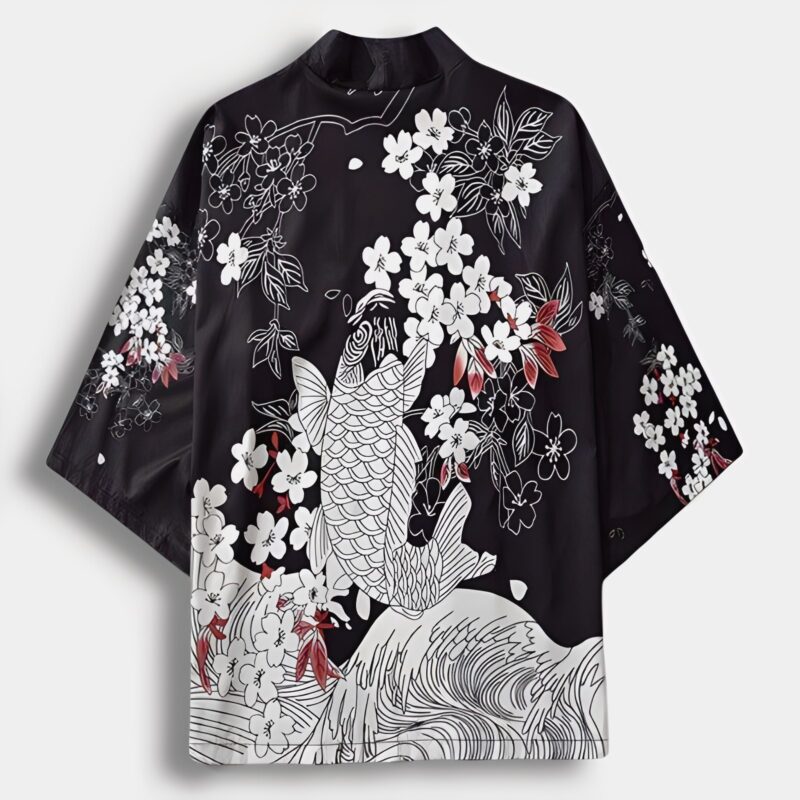 Kimono Streetwear Carpe White - Moda K-pop