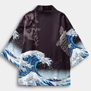 Kimono Streetwear Wave - Moda K-Pop