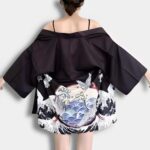 Kimono Grúas Japonesas - Moda K-Pop Premium