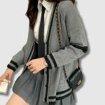 Cárdigan Gris de K-Pop (2)