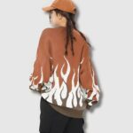 Sudadera Col Rond Flame de K-pop (2)