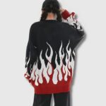 Sudadera Col Rond Flame de K-pop (4)