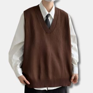 Jersey sin mangas de estilo coreano para hombres - Premium