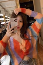 36114-5 Pullover de Node Chaleco - Estilo Vintage K-Pop (6)