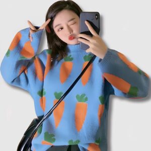 Jersey Carrots Vintage - Moda Coreana Premium (2)