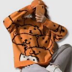 Suéter Kawaii Coreano Bear - Moda K-Pop (4)