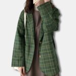 Chaqueta Verde con Azulejos K-POP