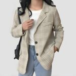 Chaqueta Retro con Cuadros - K-Pop Premium (3)