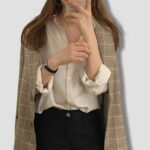 36435-2 Blazer Korean Tiles Chic de KPOP STORE (3)