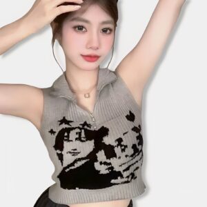 Camiseta Sin Mangas Korean Tanker Grey | KPOP STORE