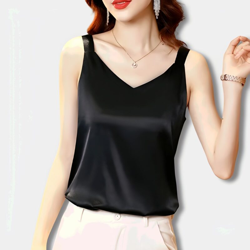 Camiseta Sin Mangas Satinada de K-pop