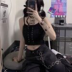 Crop Lacet Tanker de K-Pop (5)
