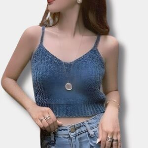 Crop Top Tanker de K-Pop para Uzzlang Girl