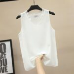 Camiseta Sin Mangas Estilo Coreano para Uzzlang (10)