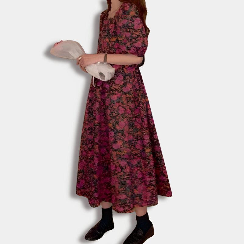 Vestido Coreano Chic Fleurie | KPOP STORE