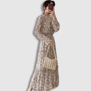 Vestido Vintage Floral Coreano - Elegancia y Estilo (2)
