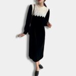 37463-0 Vestido Coreenne Neck Lace - Moda K-Pop