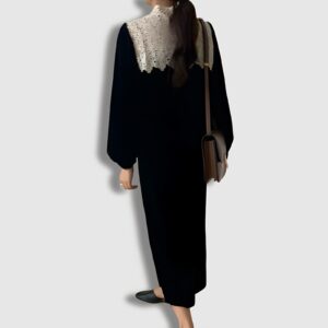 Vestido Coreenne Neck Lace - Moda K-Pop (2)