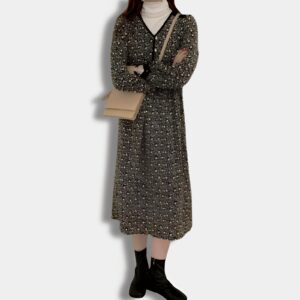 Vestido Coreano Botonado