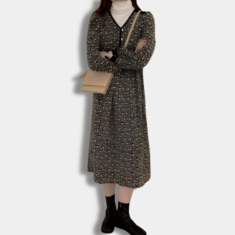 Vestido Coreano Botonado