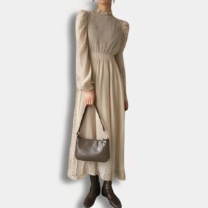 Vestido Largo Vintage Coreano