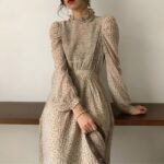 Vestido Largo Vintage Coreano (5)