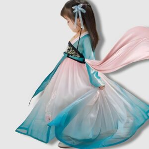 Hanfu Infantil para Niña - Vestido Tradicional Coreano (2)