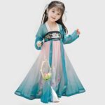 38093-3 Hanfu Infantil para Niña - Vestido Tradicional Coreano (4)