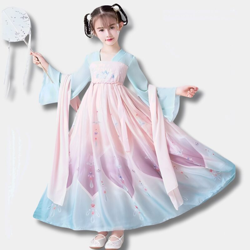 Hanbok Infantil Oriental - Vestido Tradicional Coreano