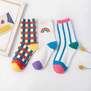 Calcetines K-Pop Corean Shoes Stripes (2)