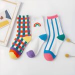 38820-2 Calcetines K-Pop Corean Shoes Stripes (3)
