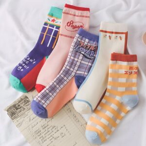 Calcetines Retro Coreanos - Estilo K-Fashion (2)
