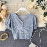Blusa Coreana Court Bordada - K-Pop Premium (6)