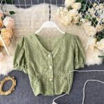 Blusa Coreana Court Bordada - K-Pop Premium (7)