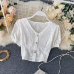 Blusa Coreana Court Bordada - K-Pop Premium (8)