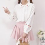 Blusa Kawaii White Cherry (2)