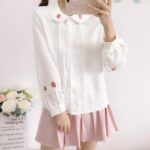 Blusa Kawaii White Cherry (4)
