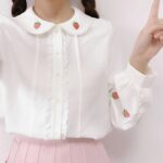 Blusa Kawaii White Cherry (5)