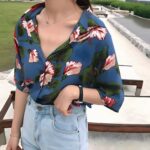 Camisa Coreana de flores | KPOP STORE