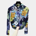 39113-0 Camisa Colorida de Flores - K-Pop