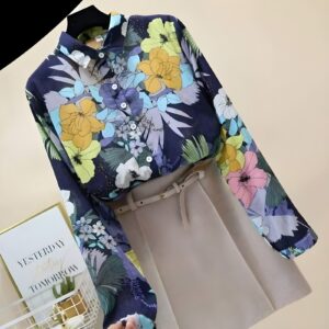 Camisa Colorida de Flores - K-Pop (2)