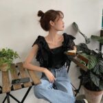 39372-2 Blusa Sin Espalda Coreana Premium - Estilo K-Pop (3)