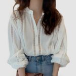 Blusa Bordada Coreana - K-Pop Premium