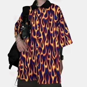 Camisa K-Pop Korean Fire