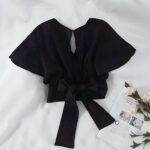 Blusa Crop Top Coreenne - Estilo K-Fashion (2)