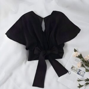 Blusa Crop Top Coreenne - Estilo K-Fashion (2)